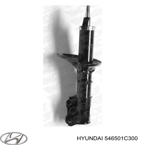 Amortiguador delantero izquierdo 546501C300 Hyundai/Kia