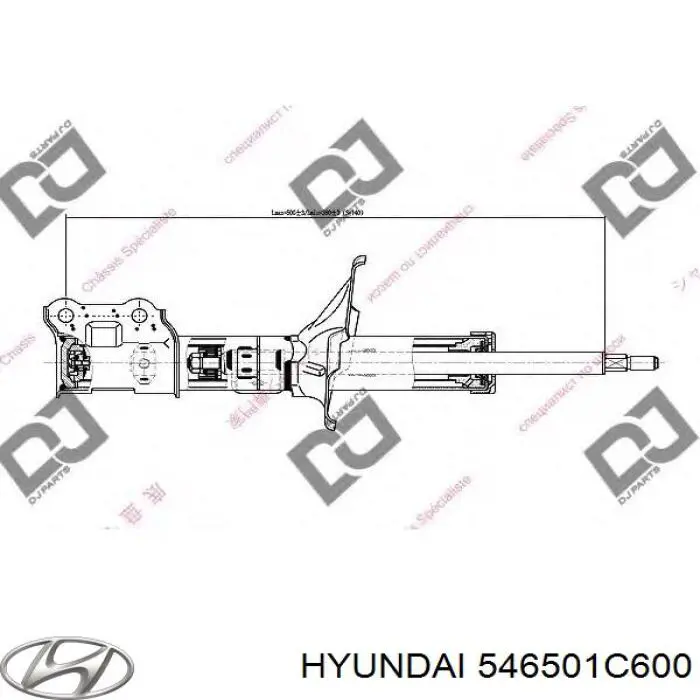 Amortiguador delantero izquierdo Hyundai/Kia 546501C600 precio, desde 53,72 EUR