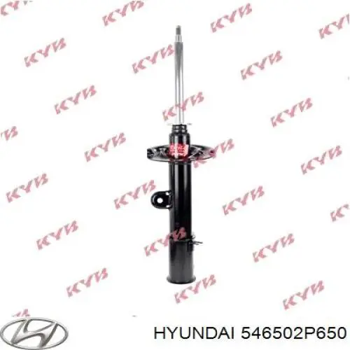 546502P650 Hyundai/Kia amortiguador delantero izquierdo