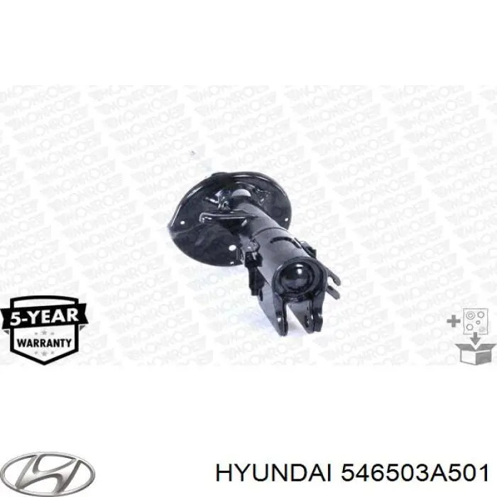 546503A501 Hyundai/Kia amortiguador delantero izquierdo