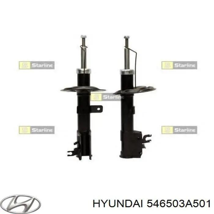 546503A501 Hyundai/Kia Amortiguador frontal izquierdo