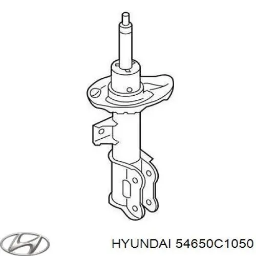 54650C1050 Hyundai/Kia amortiguador delantero izquierdo