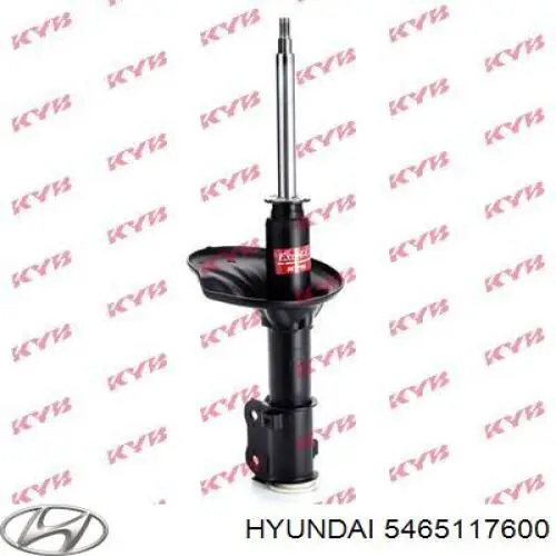 Amortiguador eje delantero izquierda Hyundai/Kia 5465117600