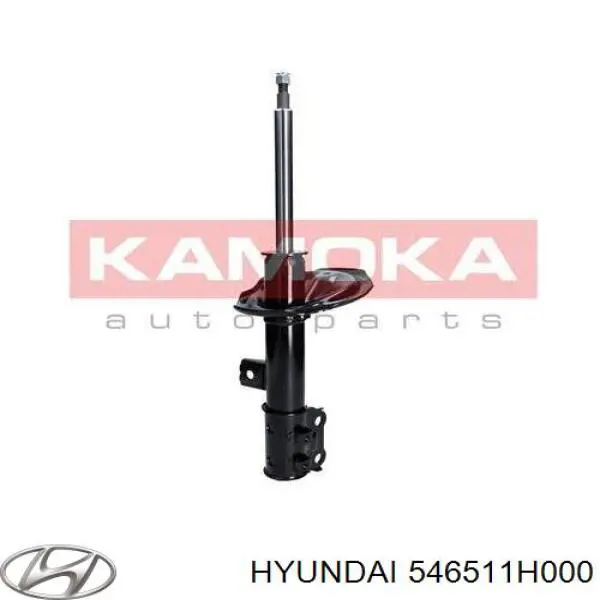 Amortiguador eje delantero izquierda Hyundai/Kia 546511H000