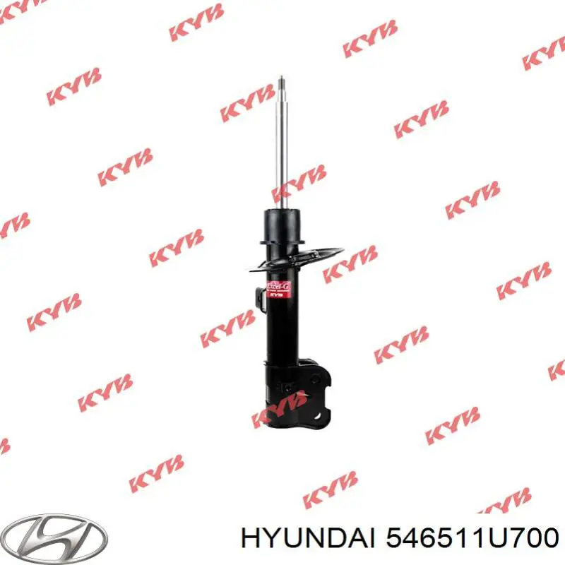 546512W870 Hyundai/Kia amortiguador delantero izquierdo