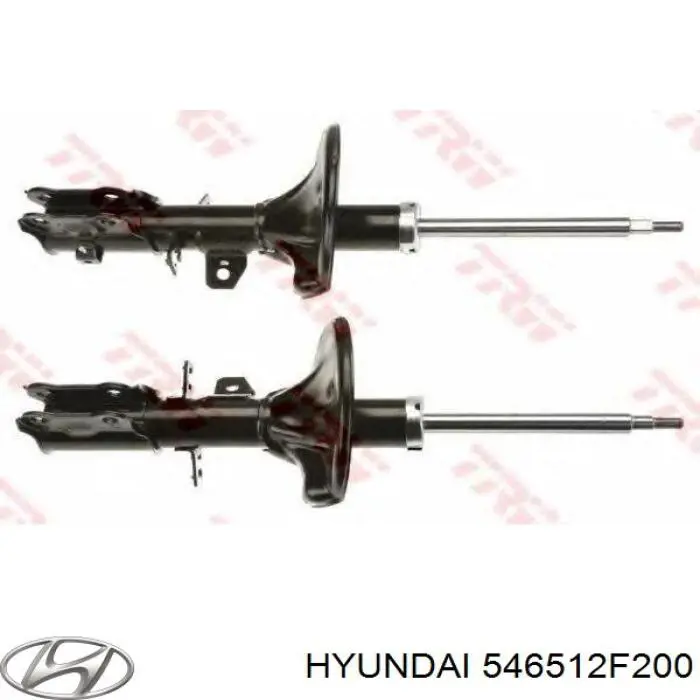 546512F200 Hyundai/Kia amortiguador delantero izquierdo