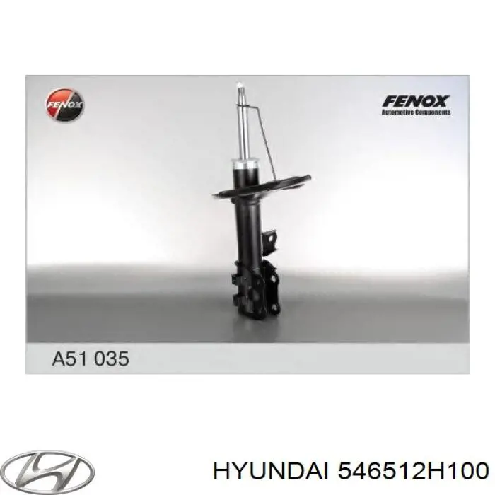 Amortiguador delantero izquierdo Hyundai/Kia 546512H100 precio, desde 62,47 EUR