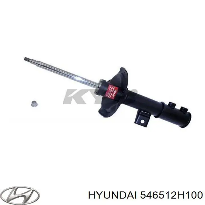 546512H100 Hyundai/Kia Amortiguador frontal izquierdo
