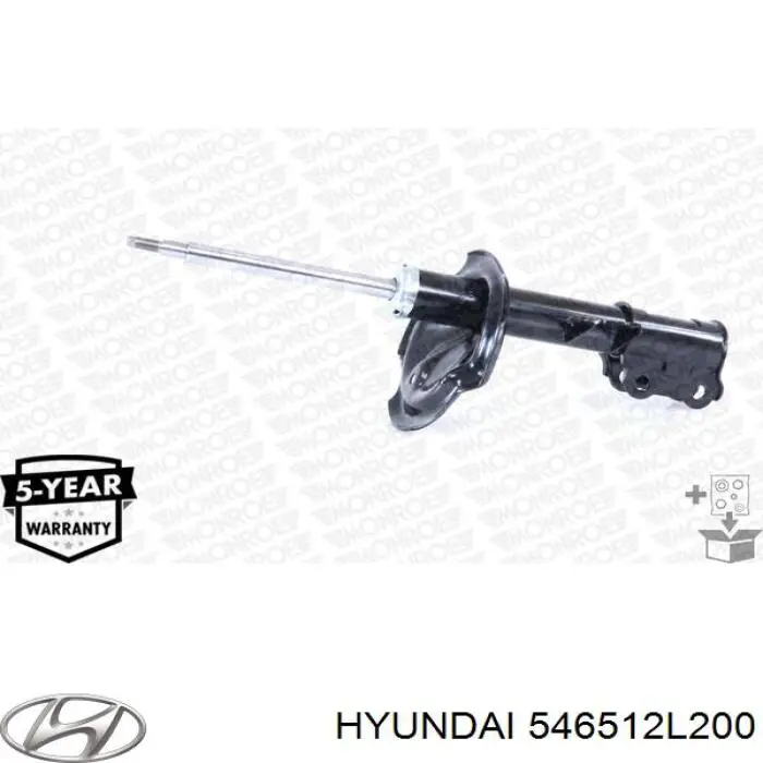 546512L200 Hyundai/Kia amortiguador delantero izquierdo