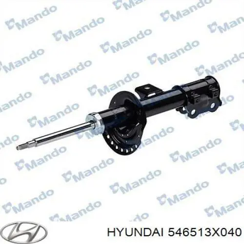 Amortiguador delantero izquierdo 546513X040 Hyundai/Kia