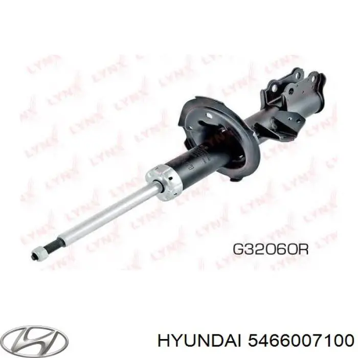 Amortiguador delantero derecho 5466007100 Hyundai/Kia