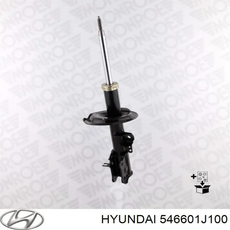 546601J100 Hyundai/Kia amortiguador delantero derecho