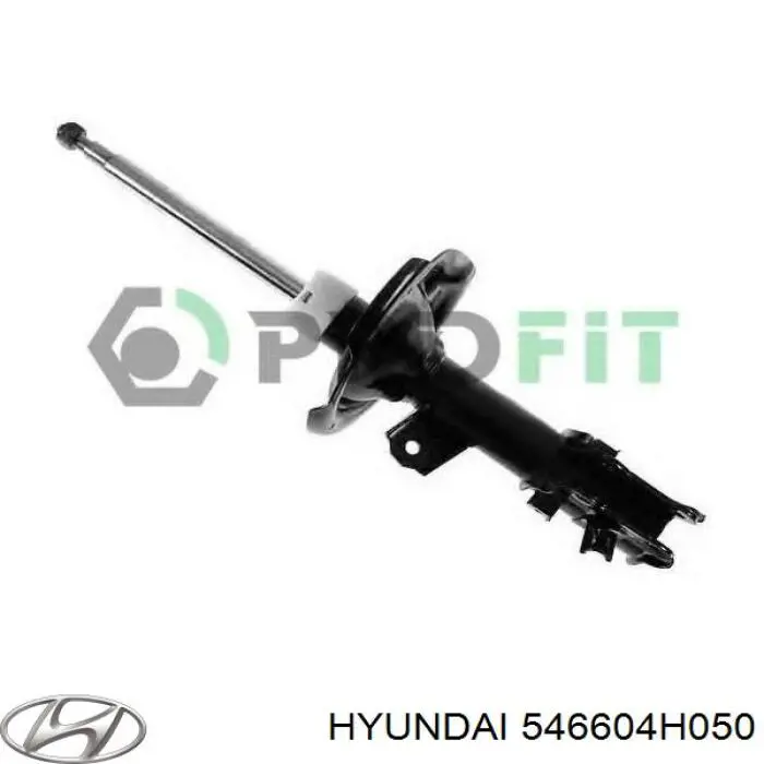 Amortiguador delantero derecho 546604H050 Hyundai/Kia