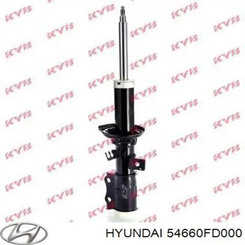 54660FD000 Hyundai/Kia amortiguador delantero derecho