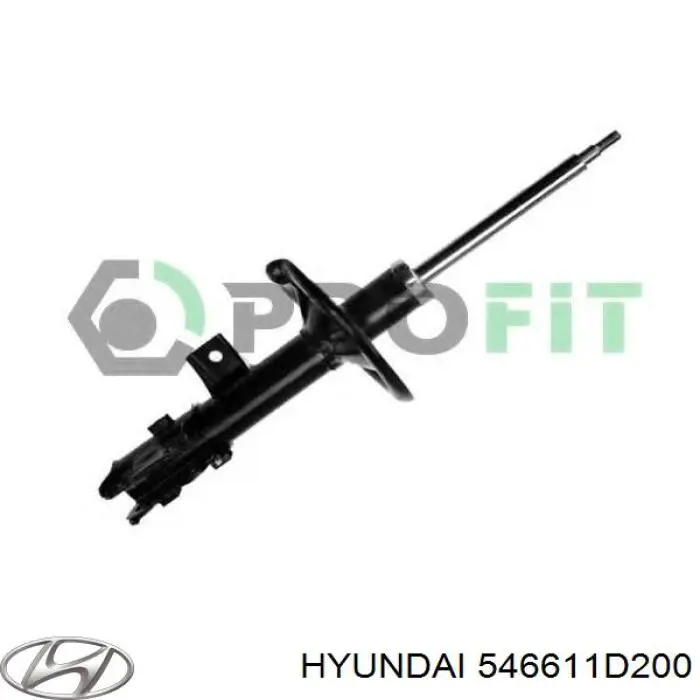 546611D200 Hyundai/Kia amortiguador delantero derecho