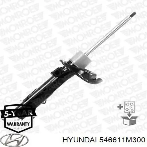 Amortiguador delantero derecho 546611M300 Hyundai/Kia