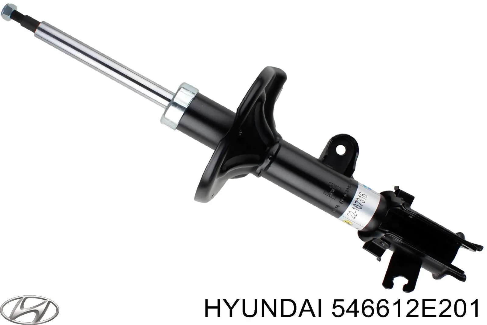 Amortiguador delantero derecho 546612E201 Hyundai/Kia
