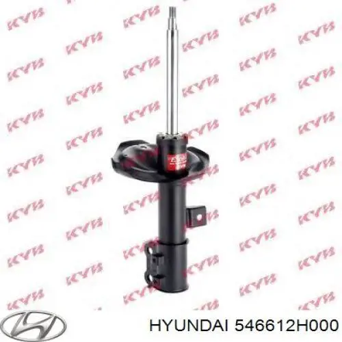 Amortiguador delantero derecho 546612H000 Hyundai/Kia