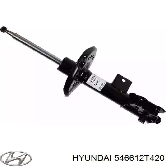 546612T420 Hyundai/Kia amortiguador delantero derecho