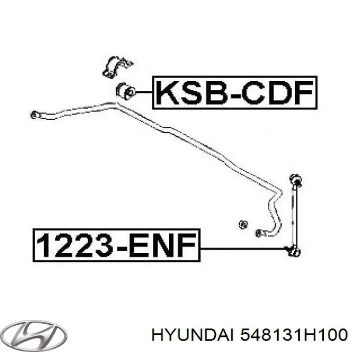 Buje de barra estabilizadora delantera Hyundai/Kia 548131H100 precio, desde 3,57 EUR