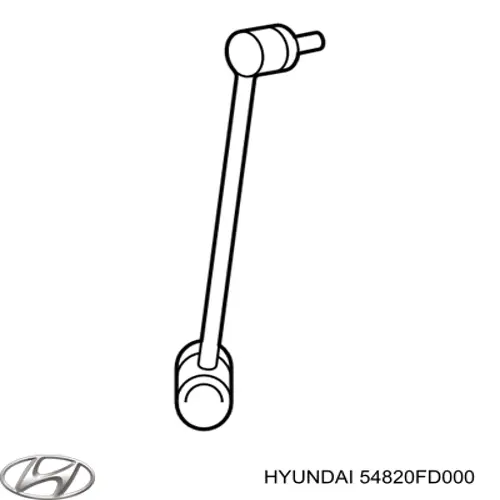 Bieleta de suspensión delantera izquierda Hyundai/Kia 54820FD000
