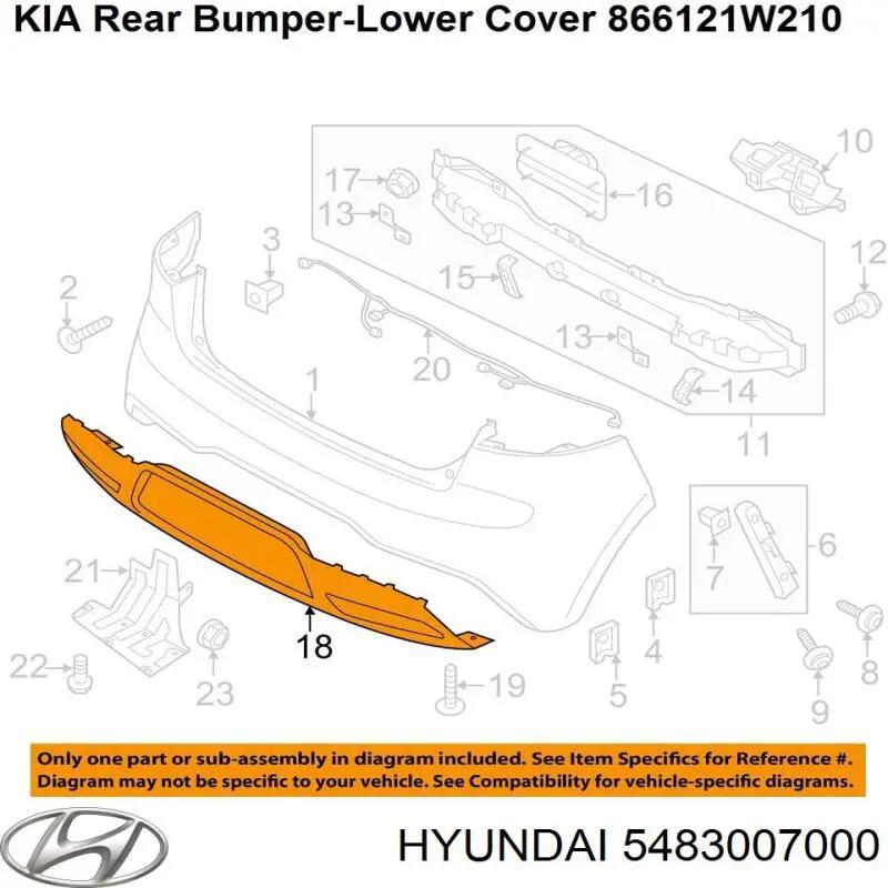 5483007000 Hyundai/Kia Bieleta estabilizadora delantera izquierda