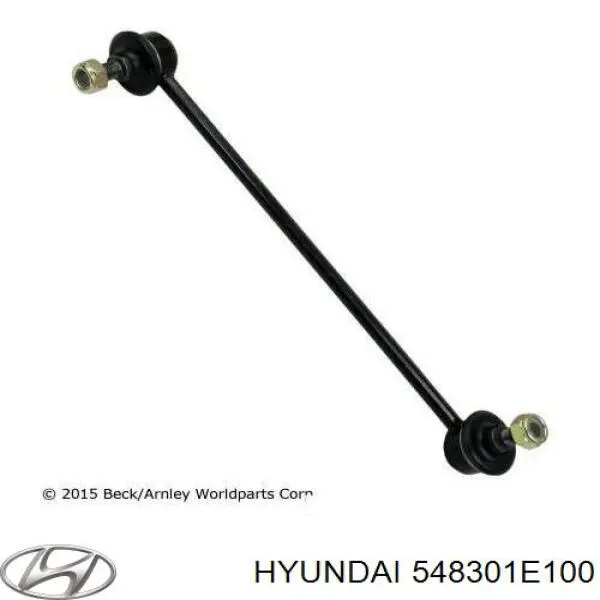 548301E100 Hyundai/Kia barra estabilizadora delantera izquierda