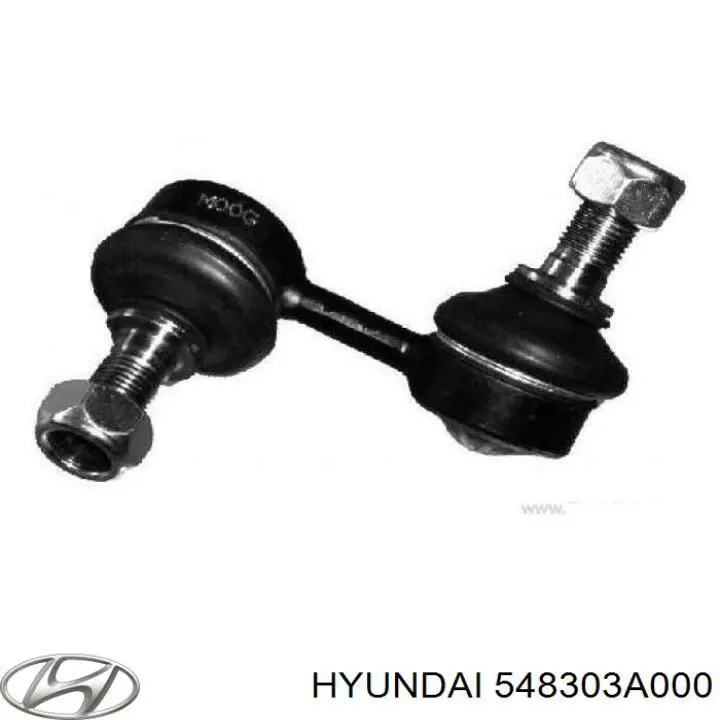 548303A000 Hyundai/Kia barra estabilizadora delantera izquierda
