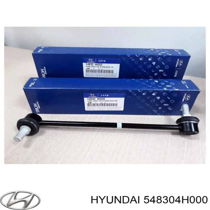 548304H000 Hyundai/Kia barra estabilizadora delantera izquierda