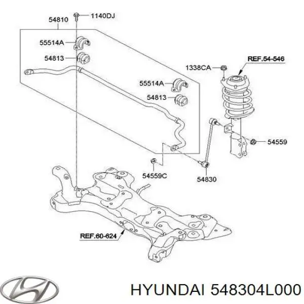 Comprar 548304L000 Hyundai/Kia Bieleta estabilizadora delantera