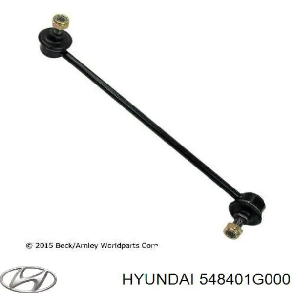 548401G000 Hyundai/Kia barra estabilizadora delantera derecha