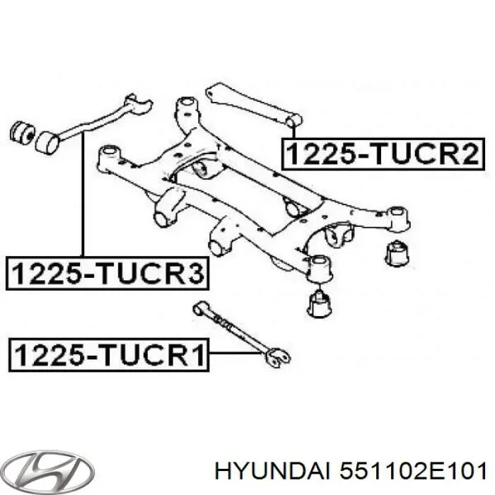Barra longitudinal de suspensión trasera Hyundai/Kia 551102E101 precio, desde 36,16 EUR