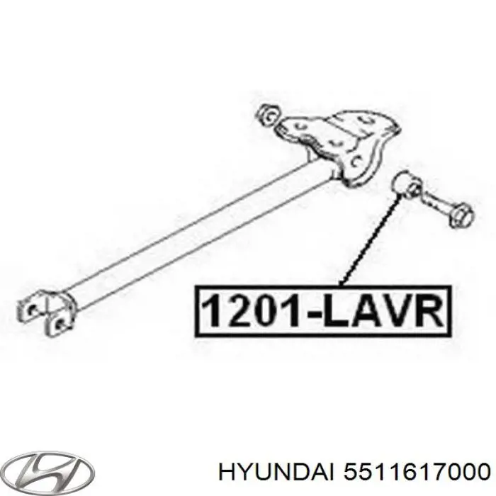 Comprar 5511617000 Hyundai/Kia Buje del brazo longitudinal trasero