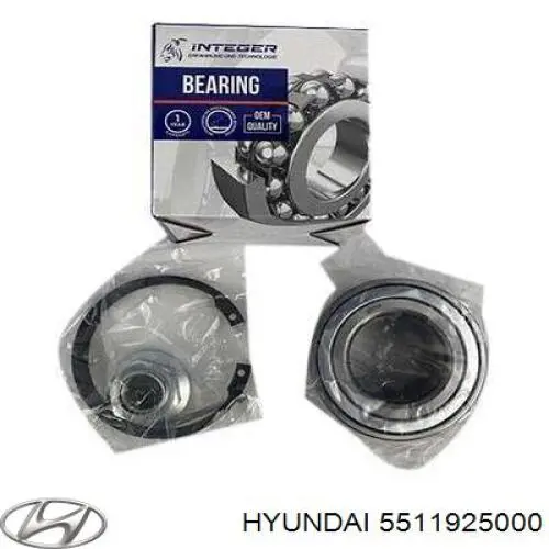 Buje delantero del brazo longitudinal trasero Hyundai/Kia 5511925000