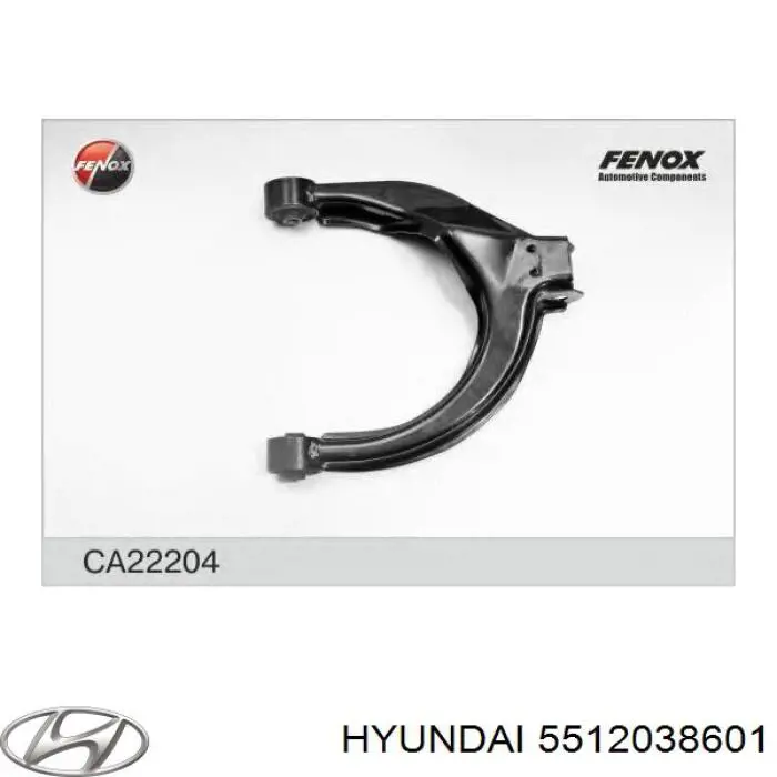 5512038601 Hyundai/Kia brazo suspension trasero superior derecho