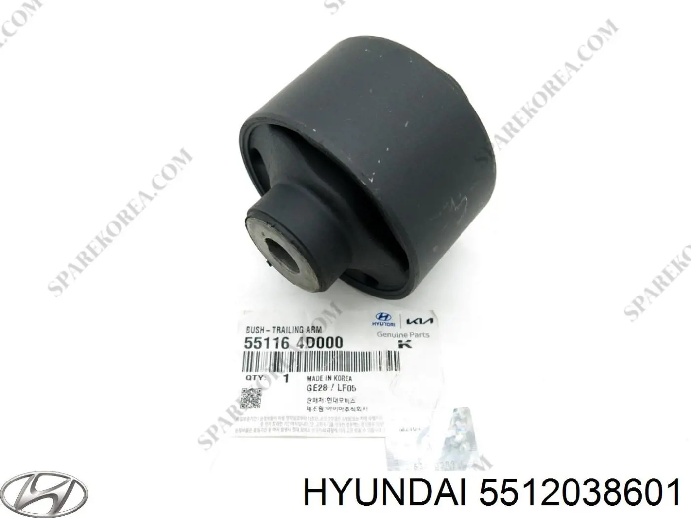 Brazo superior derecho de la suspensión trasera 5512038601 Hyundai/Kia