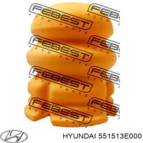 551513E000 Hyundai/Kia almohadilla de tope, suspensión trasera