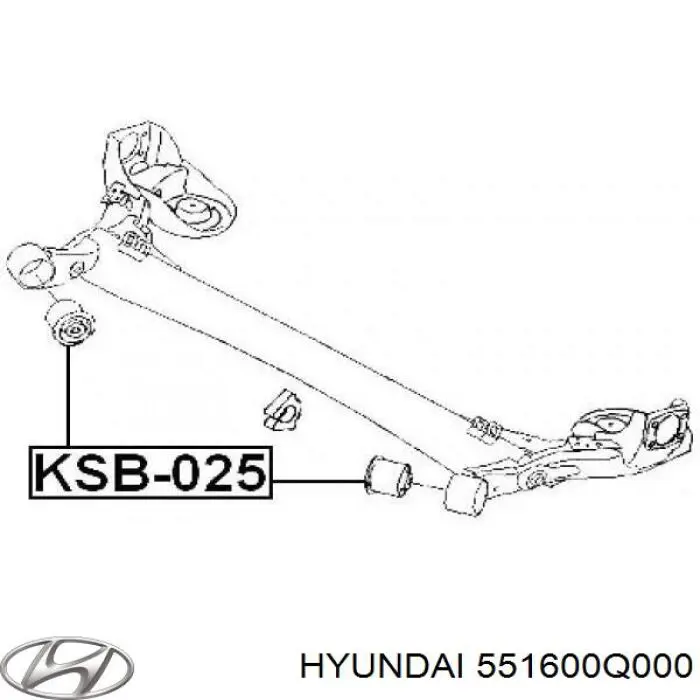Silentblock trasero 551600Q000 Hyundai/Kia