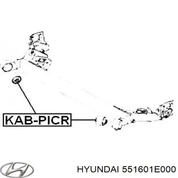 Silentblock del subchasis trasero Hyundai/Kia 551601E000 precio, desde 13,67 EUR