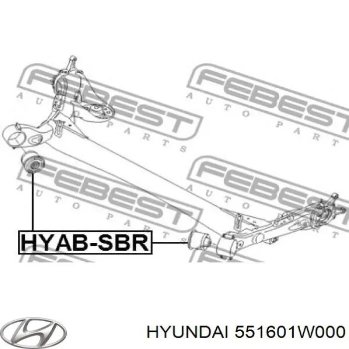 Comprar 551601W000 Hyundai/Kia Silentblock trasero