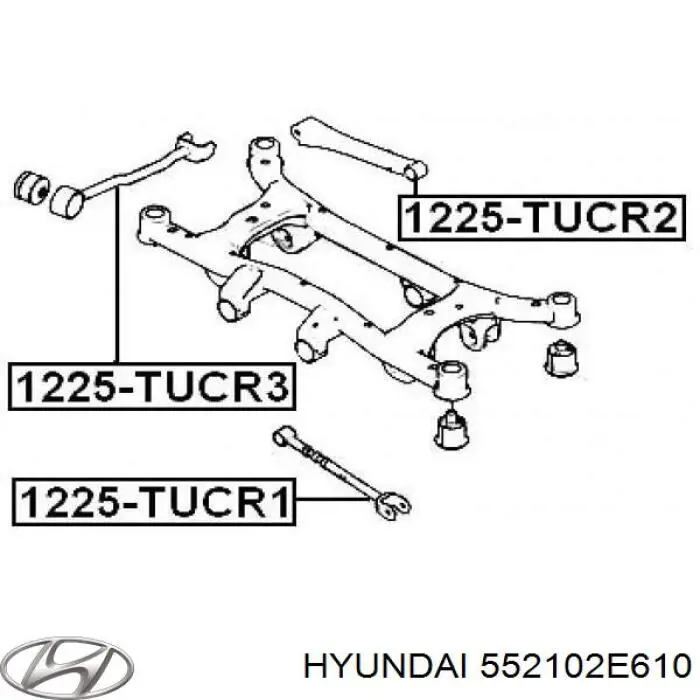Brazo transversal de suspensión trasera Hyundai/Kia 552102E610 precio, desde 35,83 EUR