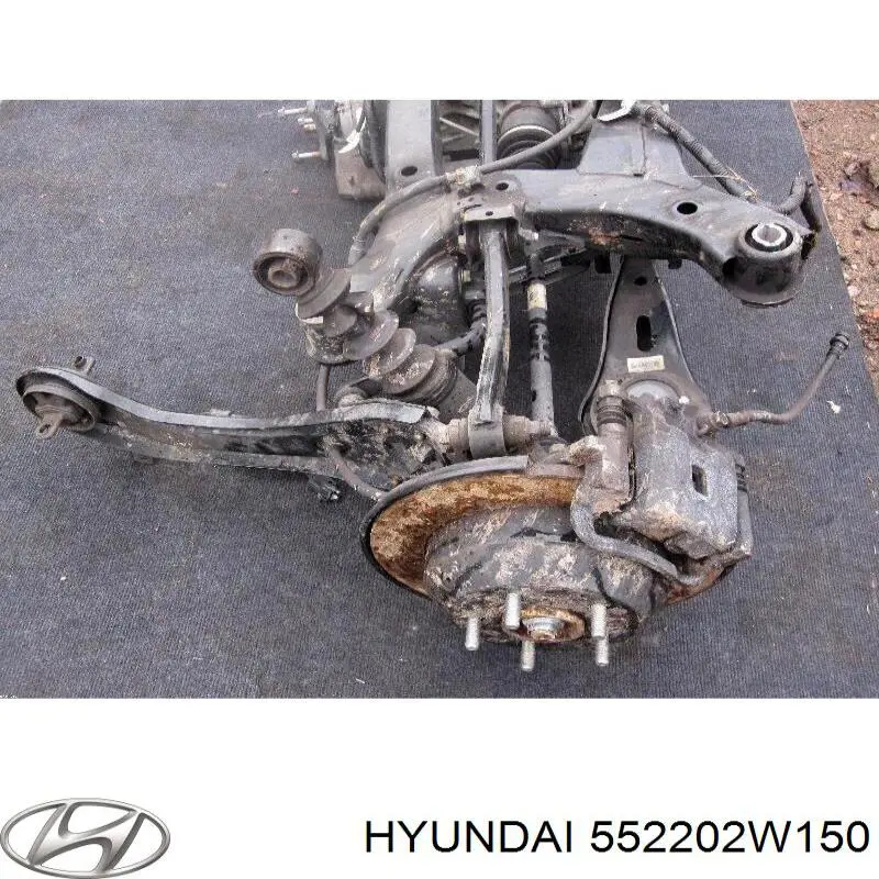 Brazo suspension (control) trasero inferior derecho para Hyundai Santa Fe (DM)