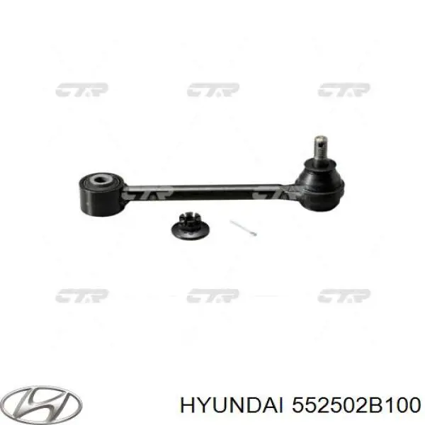 552502B100 Hyundai/Kia barra transversal de suspensión trasera