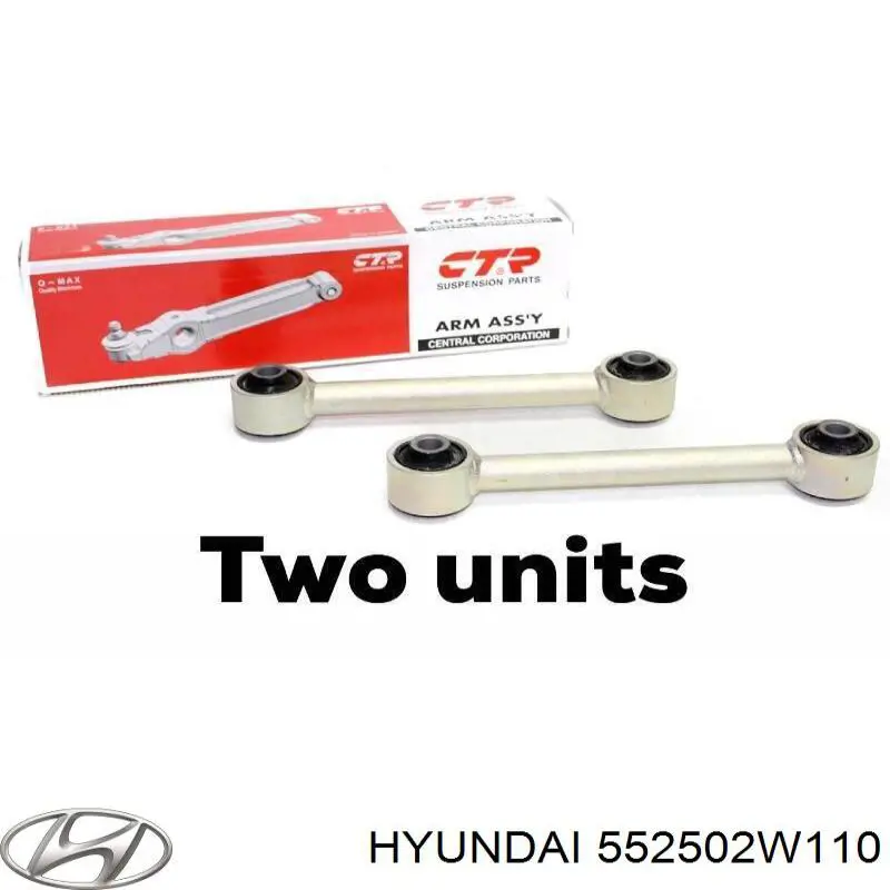 552502W110 Hyundai/Kia barra transversal de suspensión trasera