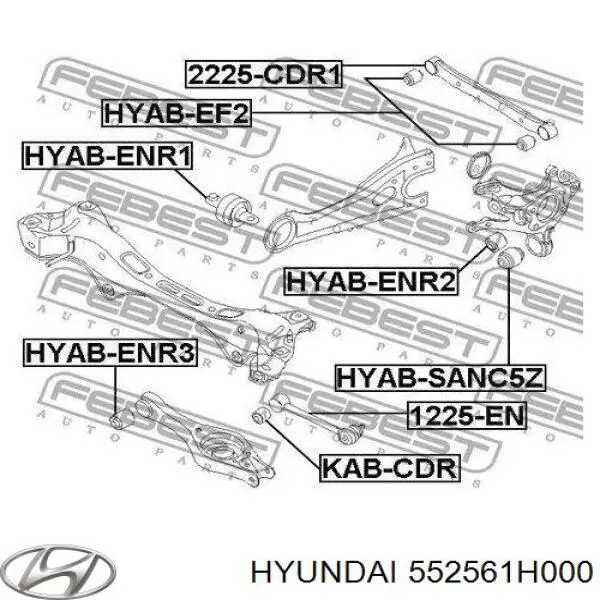 552561H000 Hyundai/Kia suspensión, barra transversal trasera