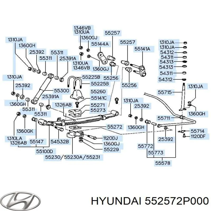 Comprar 552572P000 Hyundai/Kia Buje de mangueta trasera
