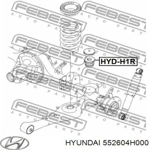 Tope de ballesta trasera Hyundai/Kia 552604H050 precio, desde 16,92 EUR
