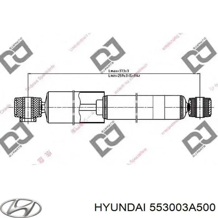 Amortiguador trasero Hyundai/Kia 553003A500 precio, desde 39,20 EUR