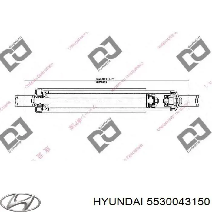 5530043150 Hyundai/Kia amortiguador trasero