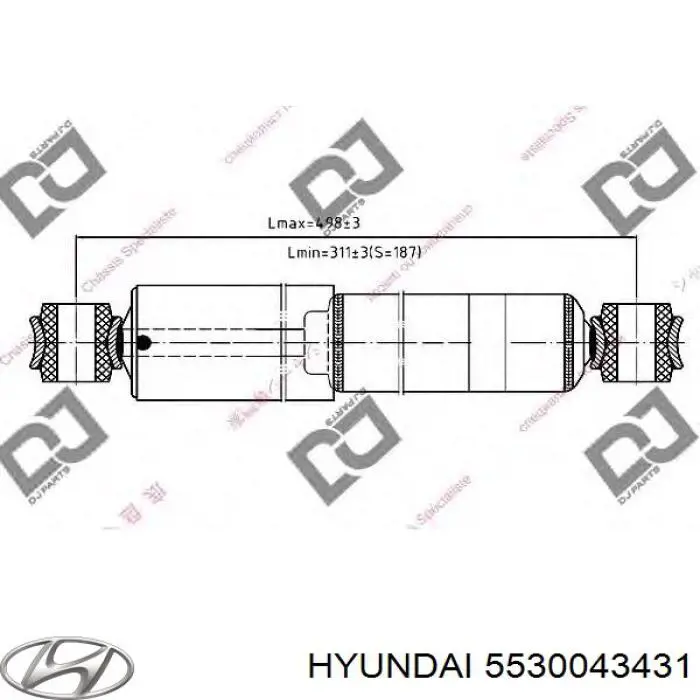 5530043431 Hyundai/Kia Amortiguadores posteriores